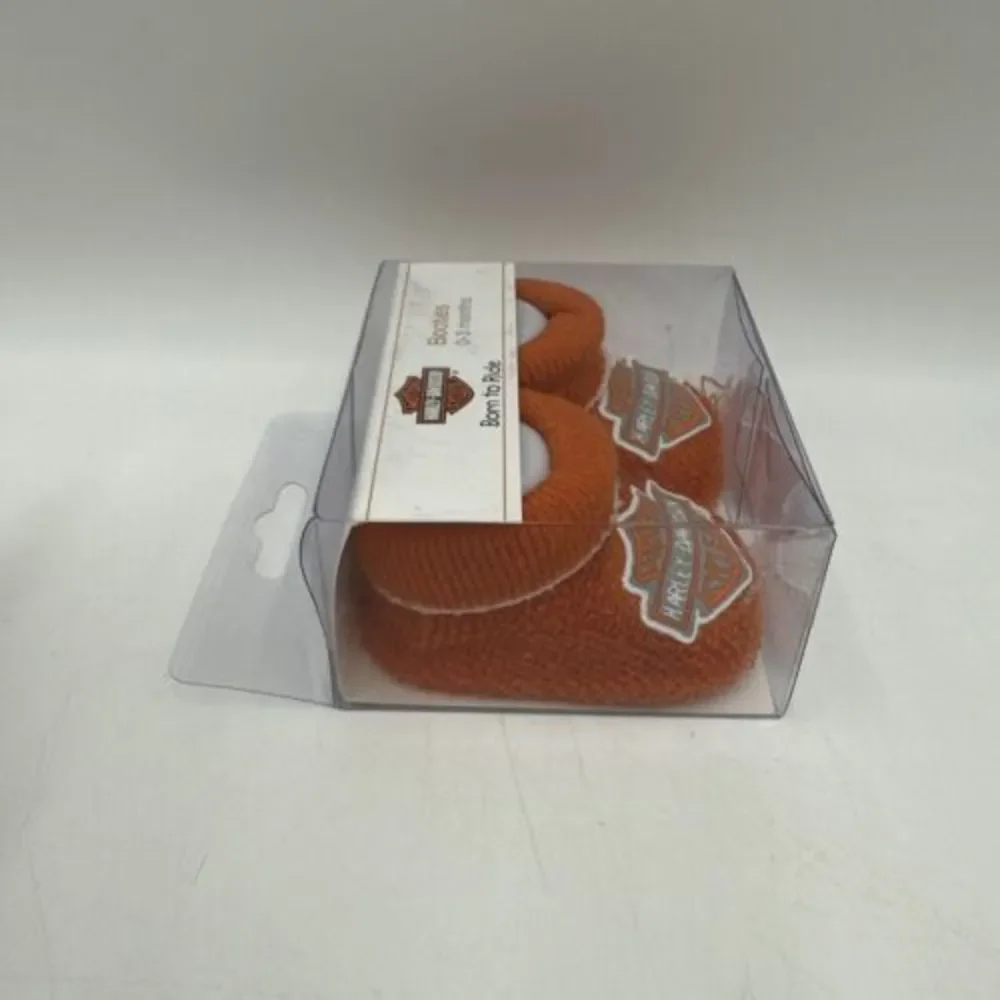 Harley-Davidson Orange Baby Booties